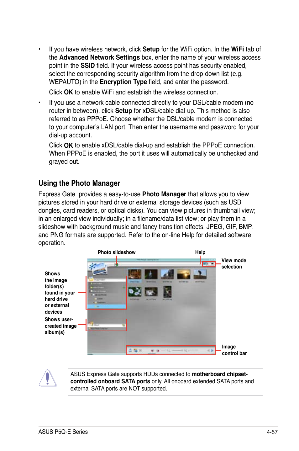 Using the photo manager | Asus P5Q-E/WiFi-AP User Manual | Page 173 / 192