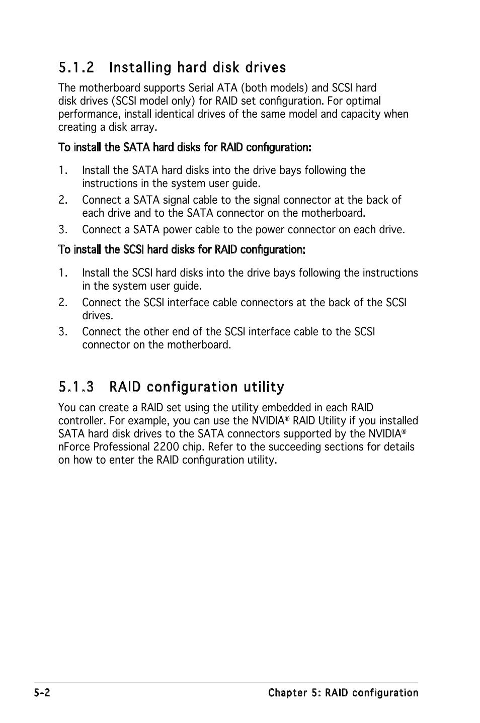 2 installing hard disk drives, 3 raid configuration utility | Asus KFN4-DRE User Manual | Page 102 / 122