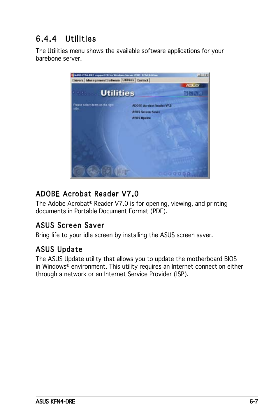 4 utilities | Asus KFN4-DRE User Manual | Page 121 / 122