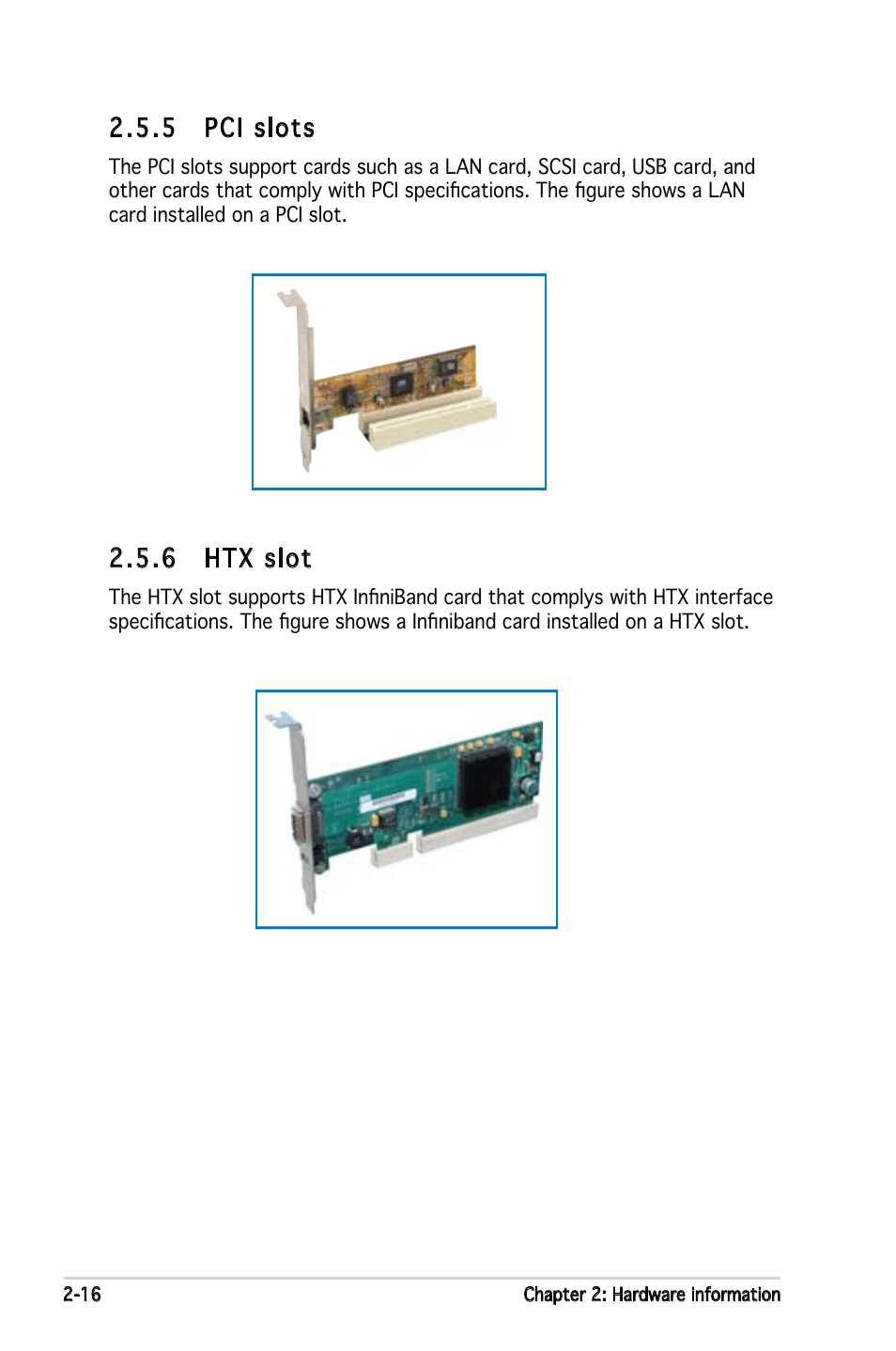 5 pci slots, 6 htx slot | Asus KFN4-DRE User Manual | Page 36 / 122