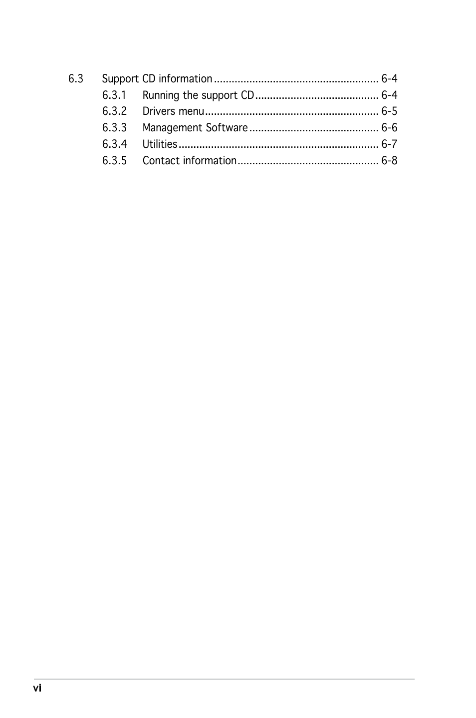 Asus KFN4-DRE User Manual | Page 6 / 122