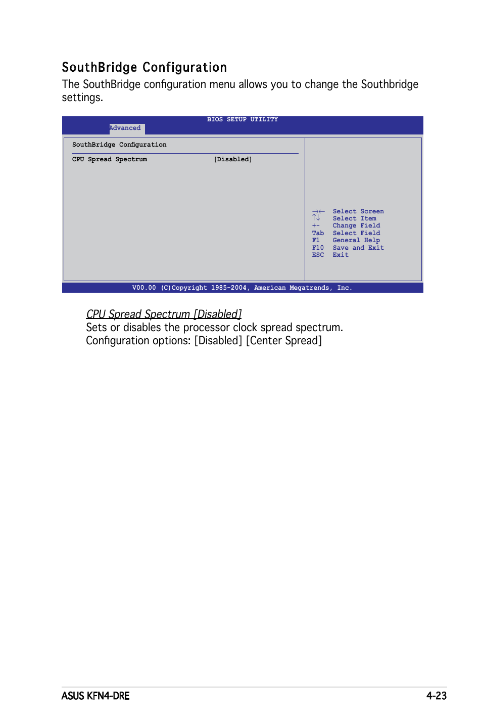 Southbridge configuration | Asus KFN4-DRE User Manual | Page 81 / 122