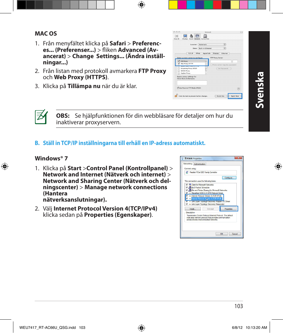 Sv ensk a | Asus RT-AC66U User Manual | Page 103 / 181