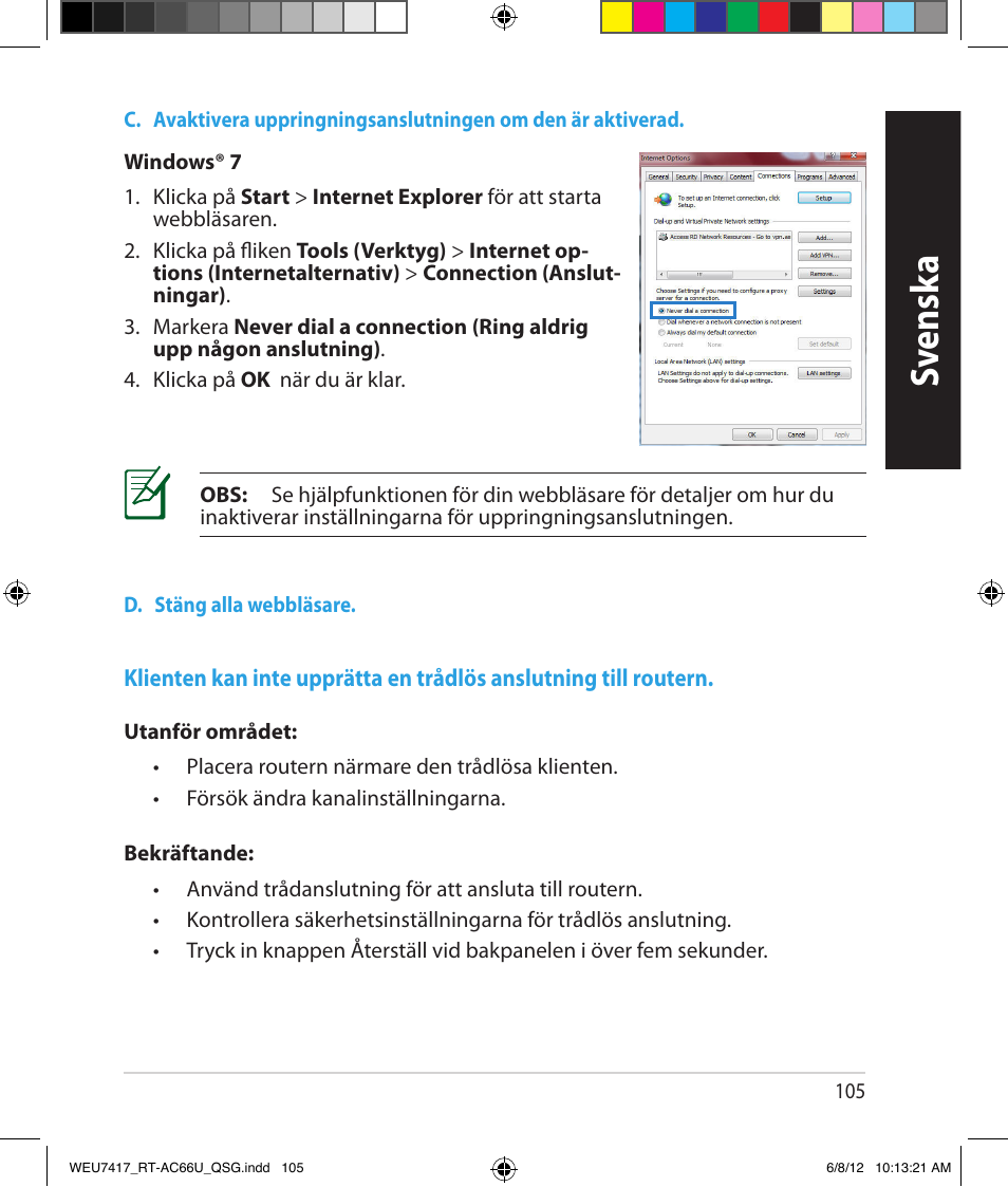 Sv ensk a | Asus RT-AC66U User Manual | Page 105 / 181