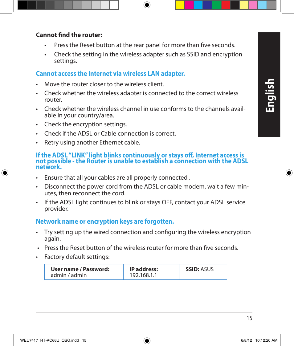 English | Asus RT-AC66U User Manual | Page 15 / 181