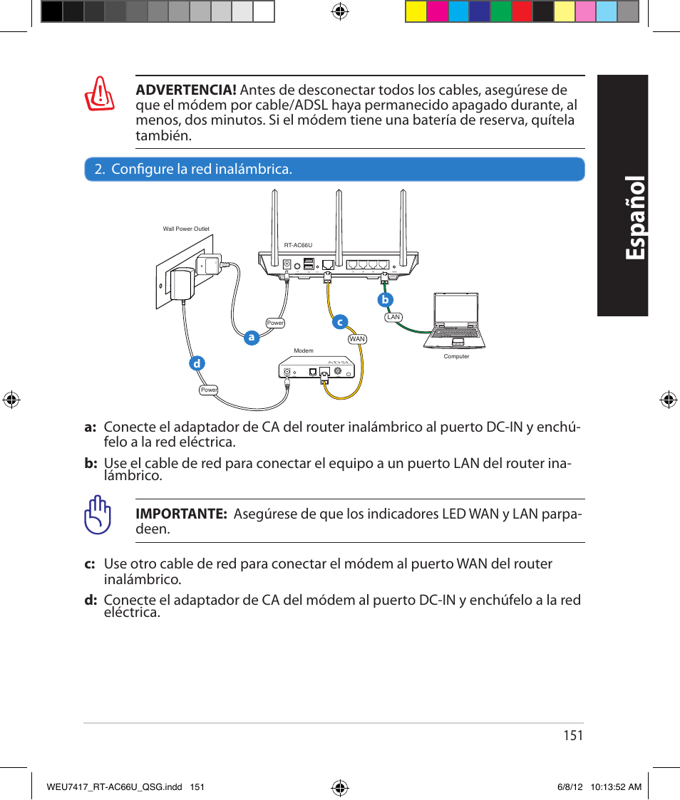 Español | Asus RT-AC66U User Manual | Page 151 / 181