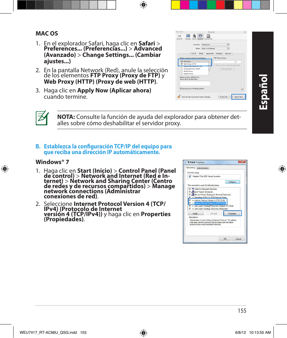 Español | Asus RT-AC66U User Manual | Page 155 / 181