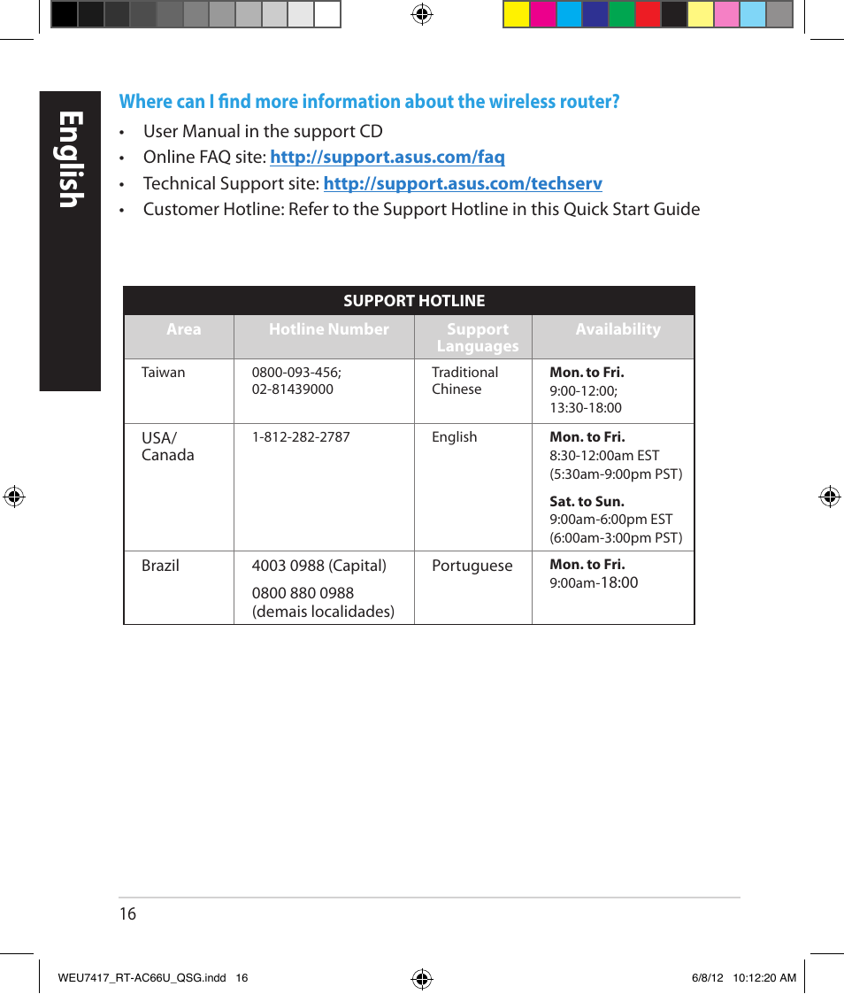 English | Asus RT-AC66U User Manual | Page 16 / 181