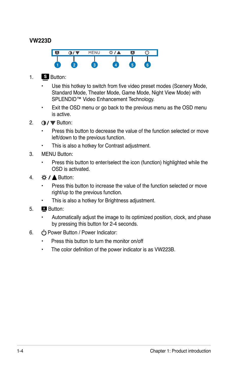 Vw223d | Asus VW223T User Manual | Page 12 / 30