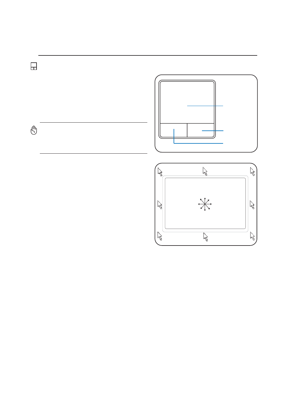 Pointing device, Using the touchpad | Asus W6A User Manual | Page 35 / 70