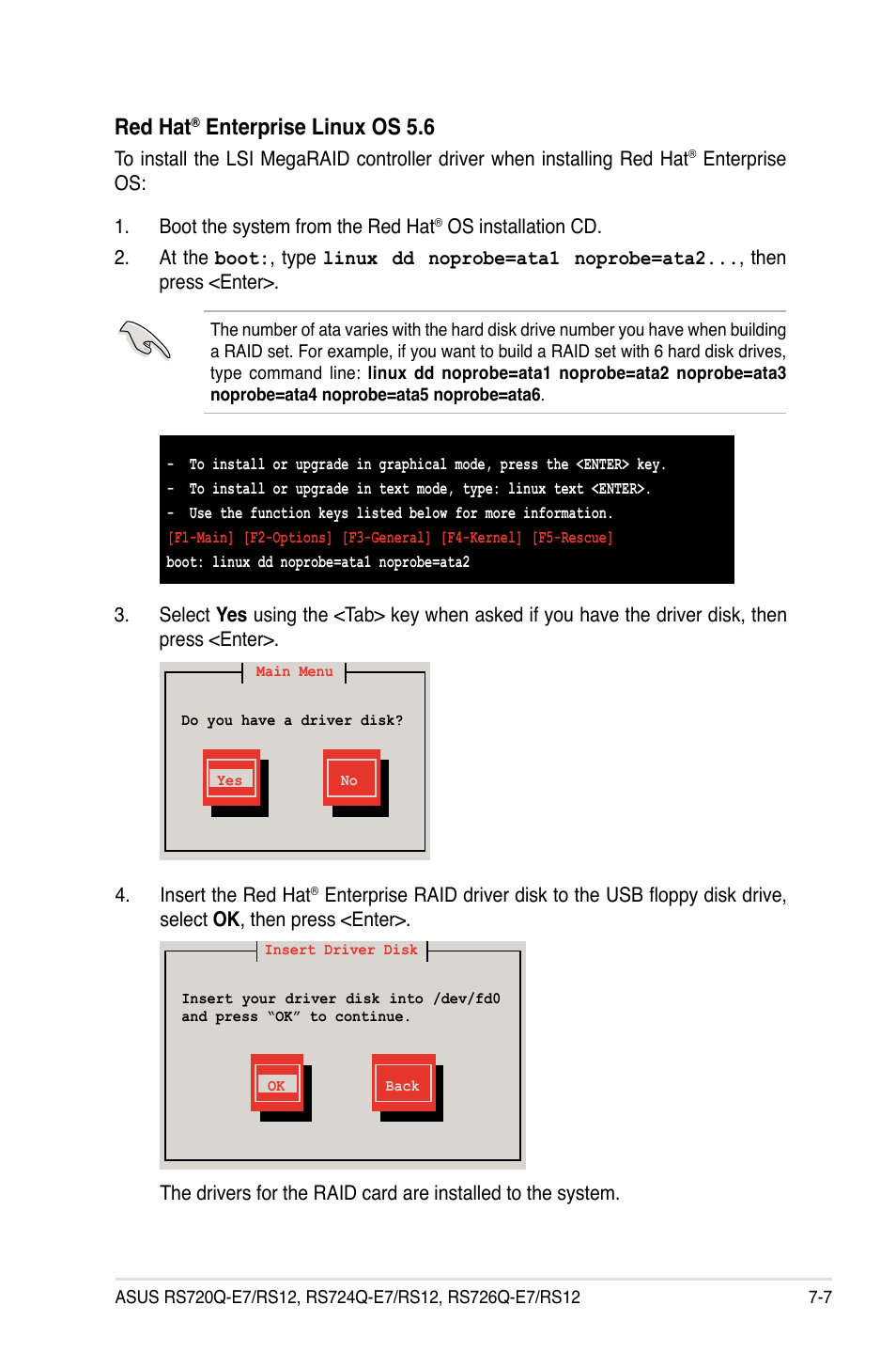 Red hat, Enterprise linux os 5.6 | Asus RS726Q-E7/RS12 User Manual | Page 165 / 202