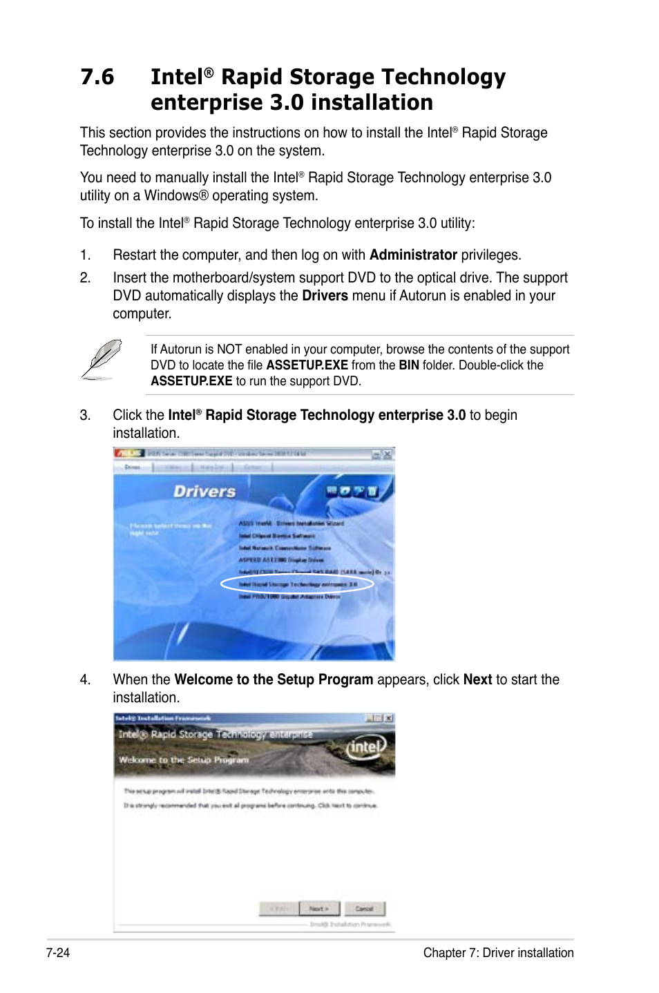 Intel, 6 intel | Asus RS726Q-E7/RS12 User Manual | Page 182 / 202