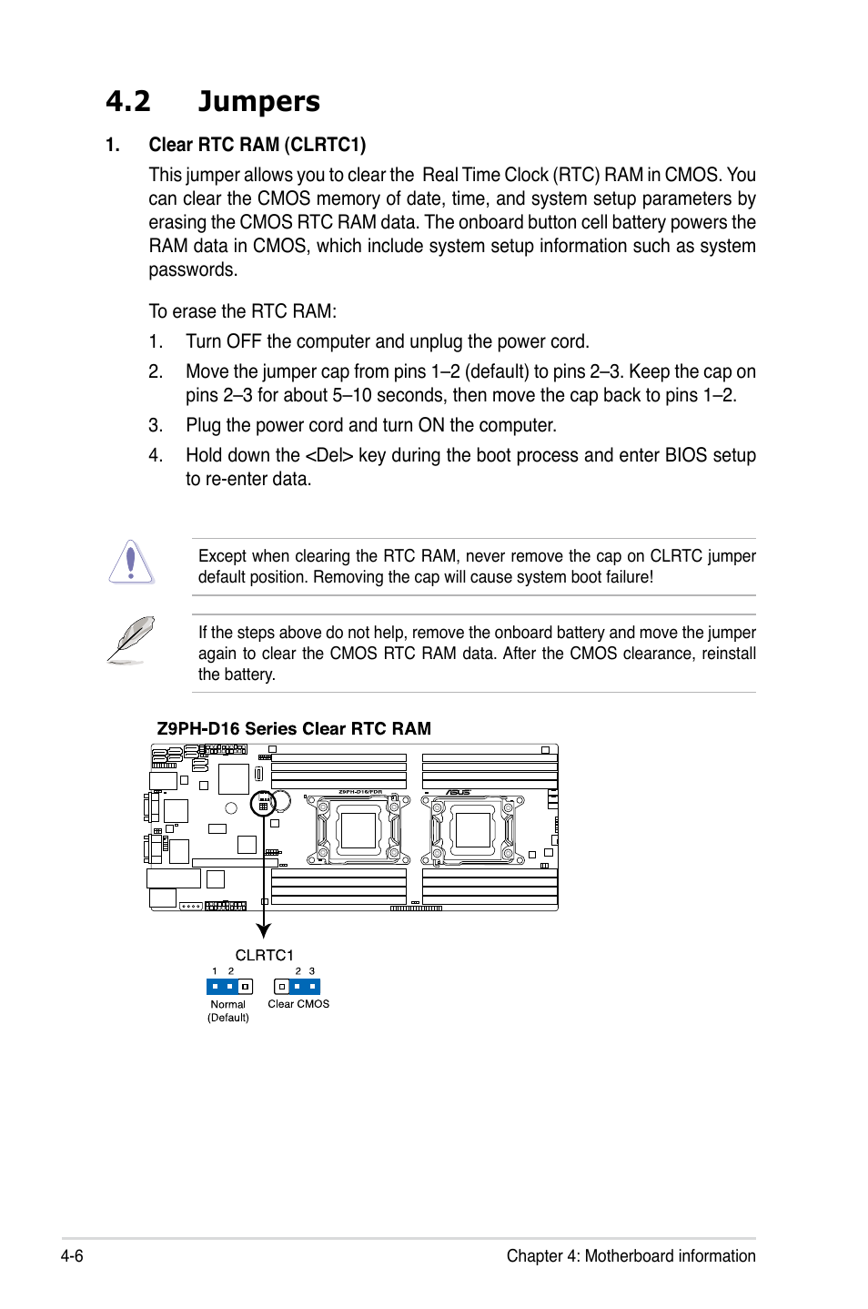 2 jumpers, Jumpers -6 | Asus RS726Q-E7/RS12 User Manual | Page 58 / 202