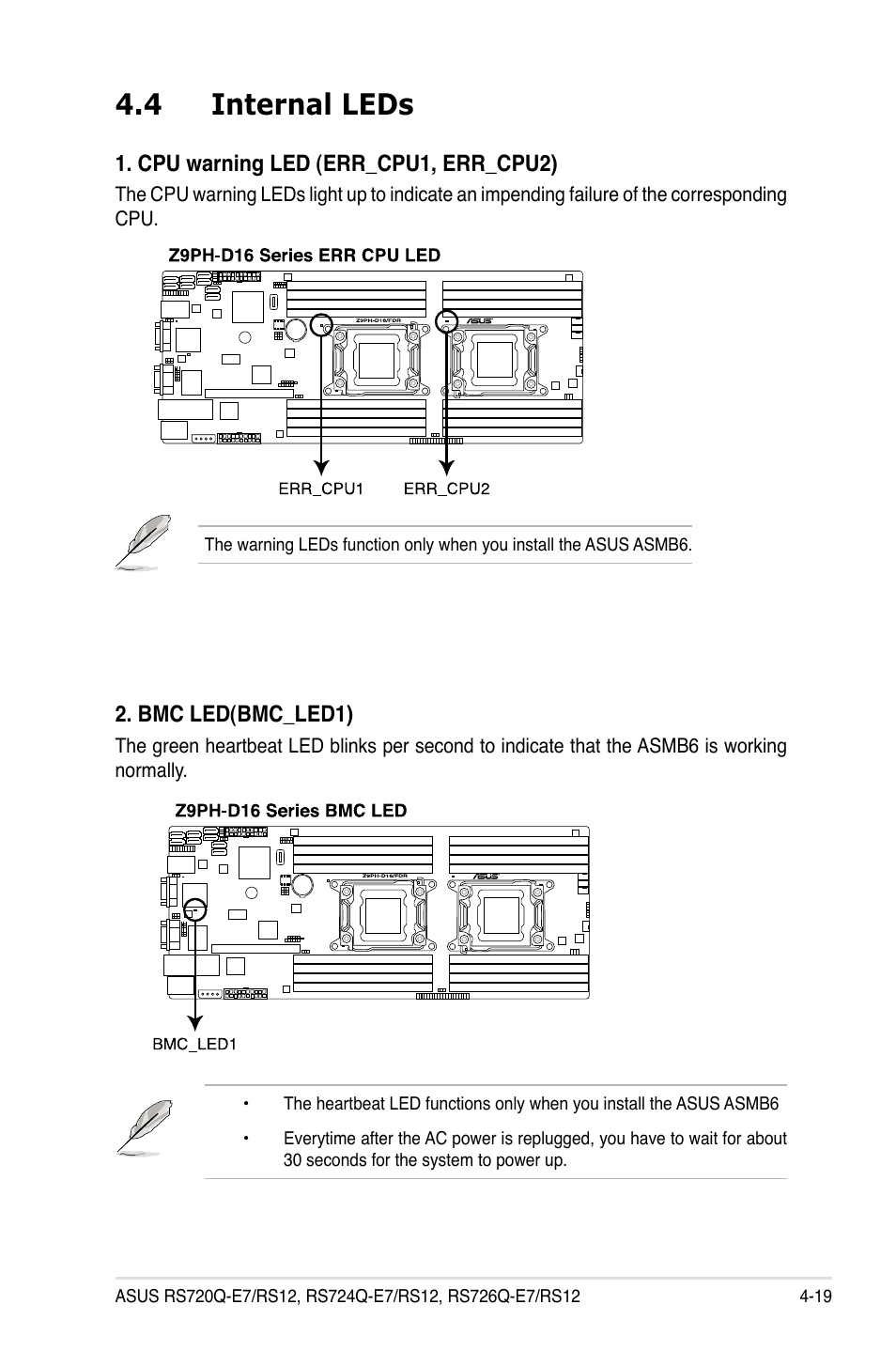 4 internal leds, Internal leds -19 | Asus RS726Q-E7/RS12 User Manual | Page 71 / 202