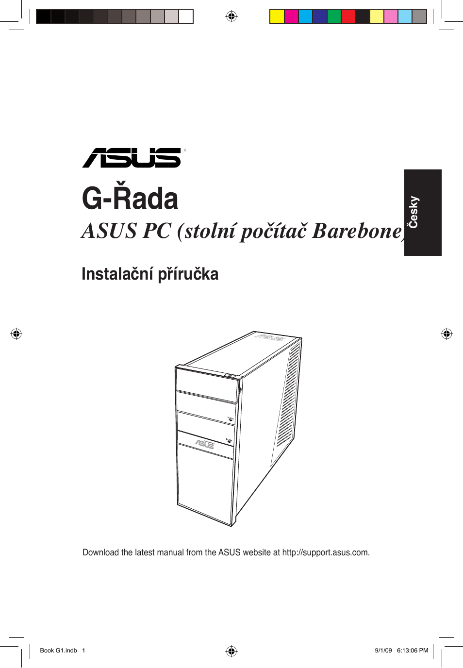 G-řada, Asus pc (stolní počítač barebone), Instalační příručka | Asus G1-P5G43 User Manual | Page 57 / 80