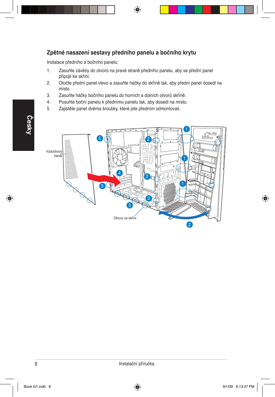 Česky | Asus G1-P5G43 User Manual | Page 64 / 80