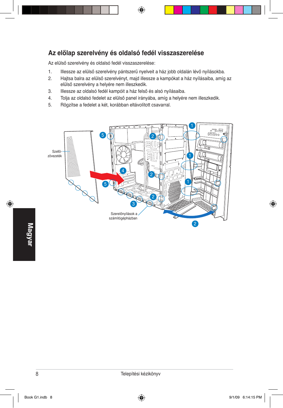 Magyar | Asus G1-P5G43 User Manual | Page 80 / 80