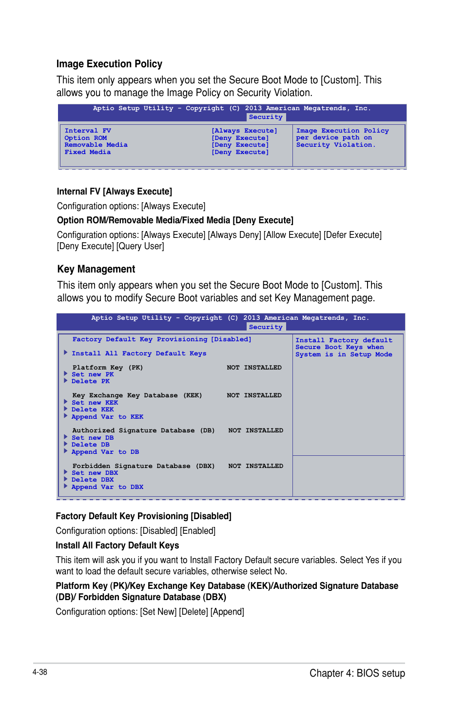 Chapter 4: bios setup | Asus P9D-E/4L User Manual | Page 103 / 159