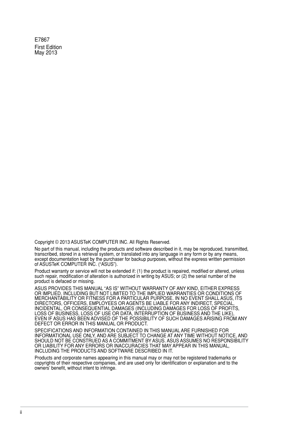 Asus P9D-E/4L User Manual | Page 2 / 159