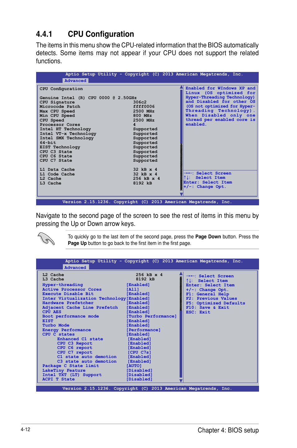 1 cpu configuration, Cpu configuration -12, Chapter 4: bios setup | Asus P9D-E/4L User Manual | Page 77 / 159