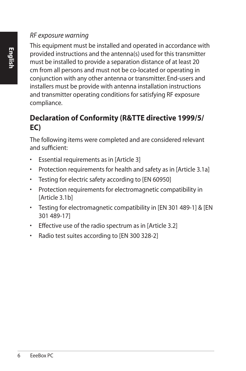 Asus EB1502 User Manual | Page 6 / 46
