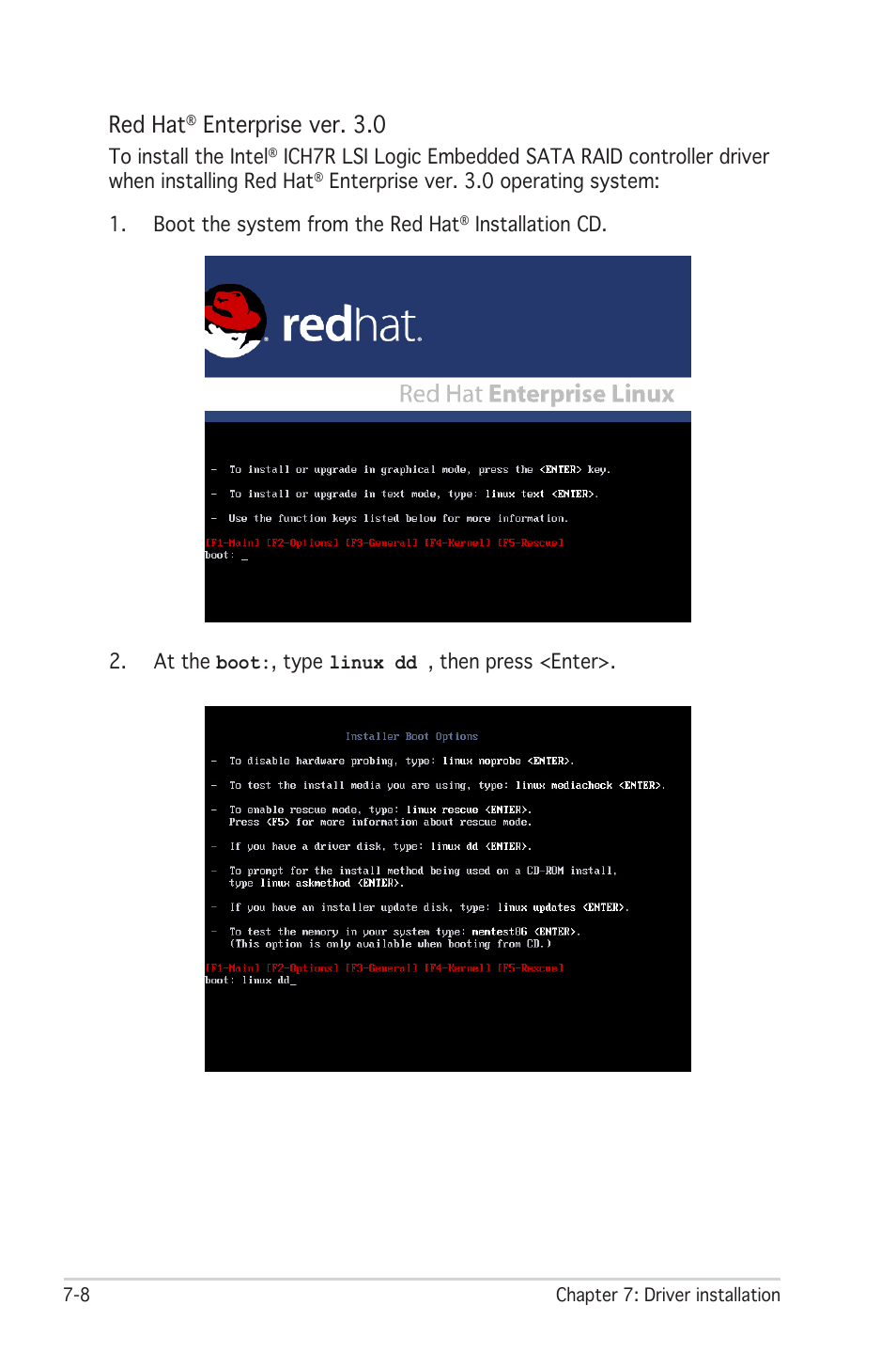 Red hat, Enterprise ver. 3.0 | Asus RS100-E4/PI2 User Manual | Page 140 / 156