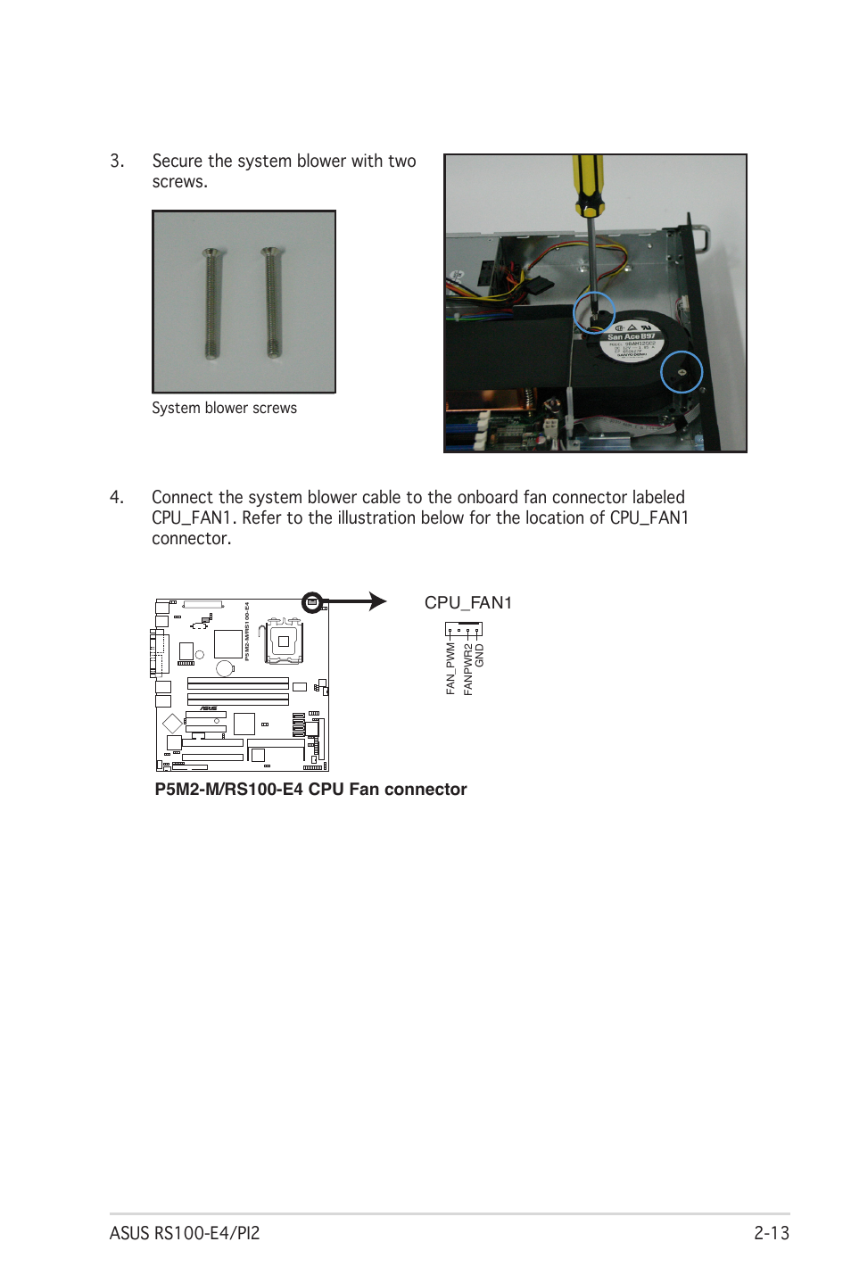 Cpu_fan1 | Asus RS100-E4/PI2 User Manual | Page 29 / 156