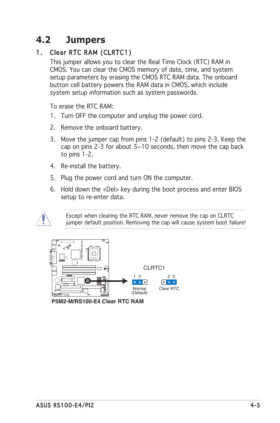 2 jumpers | Asus RS100-E4/PI2 User Manual | Page 45 / 156