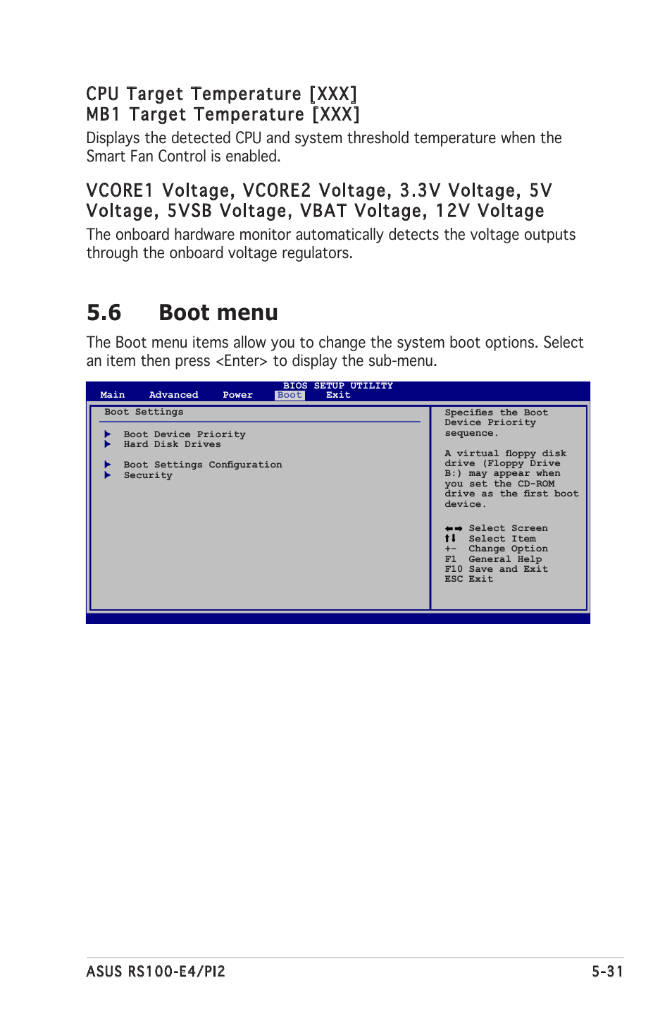 6 boot menu | Asus RS100-E4/PI2 User Manual | Page 91 / 156