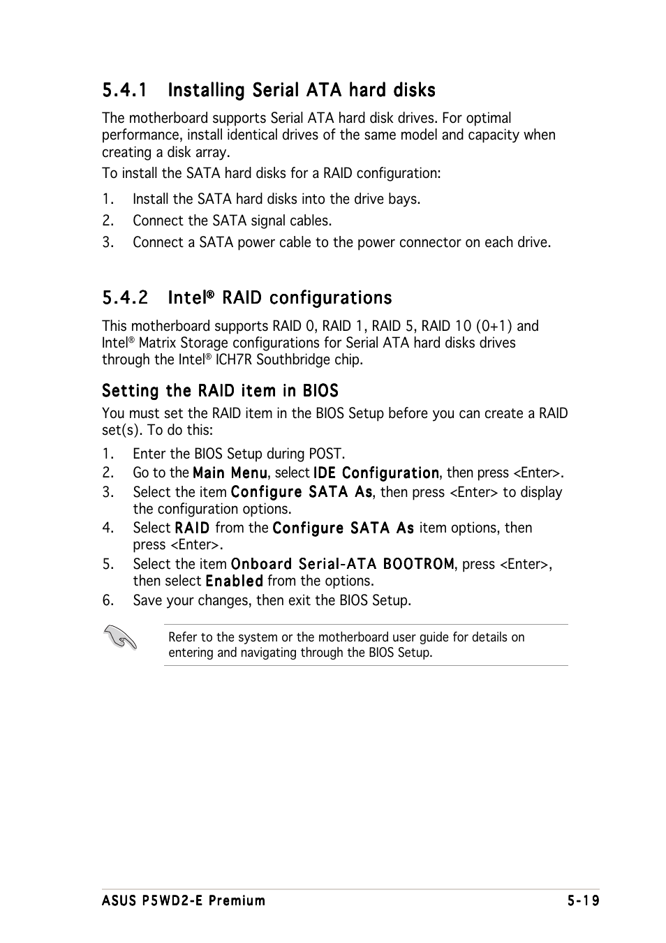 2 intel intel intel intel intel, Raid configurations | Asus P5WD2-E Premium User Manual | Page 141 / 174