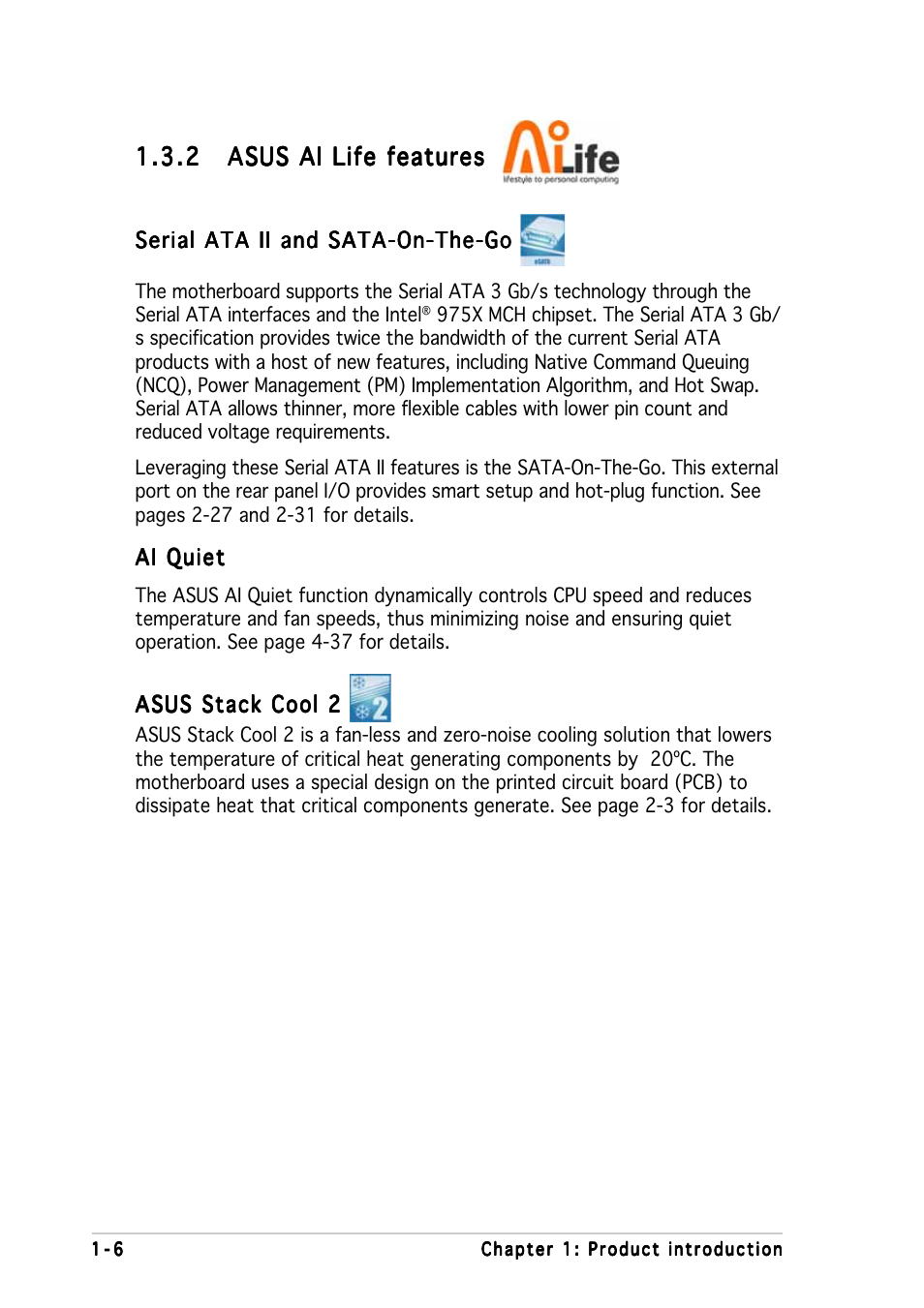 Asus P5WD2-E Premium User Manual | Page 22 / 174