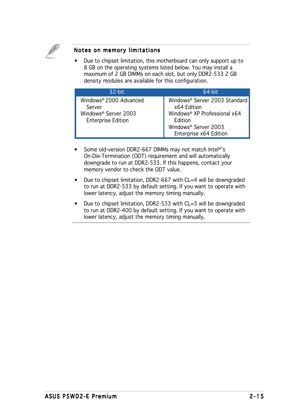 Asus P5WD2-E Premium User Manual | Page 43 / 174