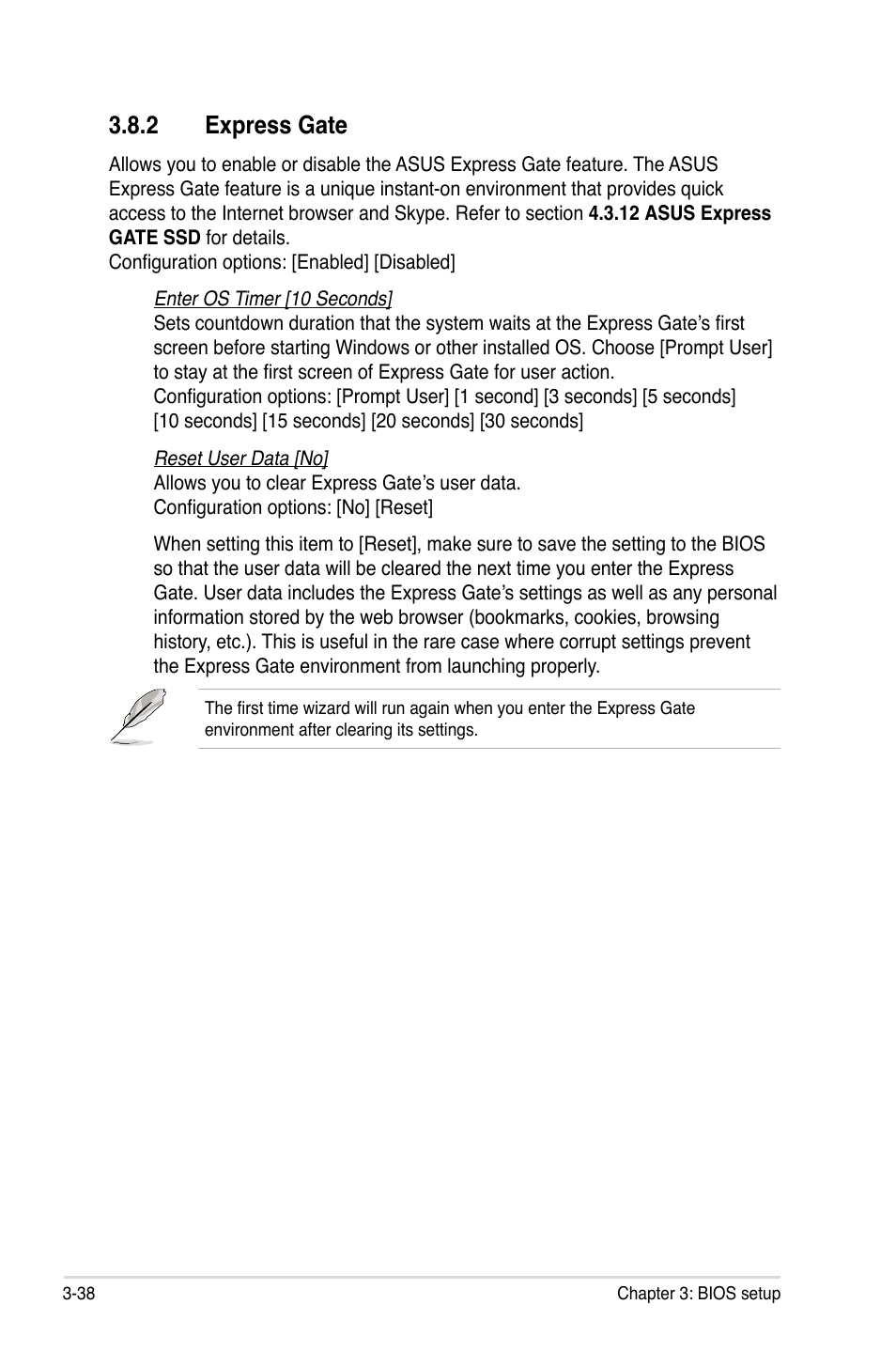 2 express gate, Express gate -38 | Asus P5Q Deluxe User Manual | Page 104 / 186