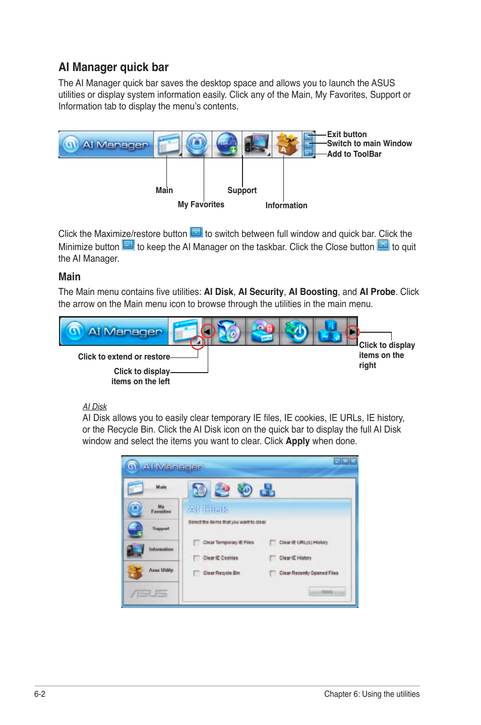 Ai manager quick bar | Asus CM1530 User Manual | Page 51 / 67