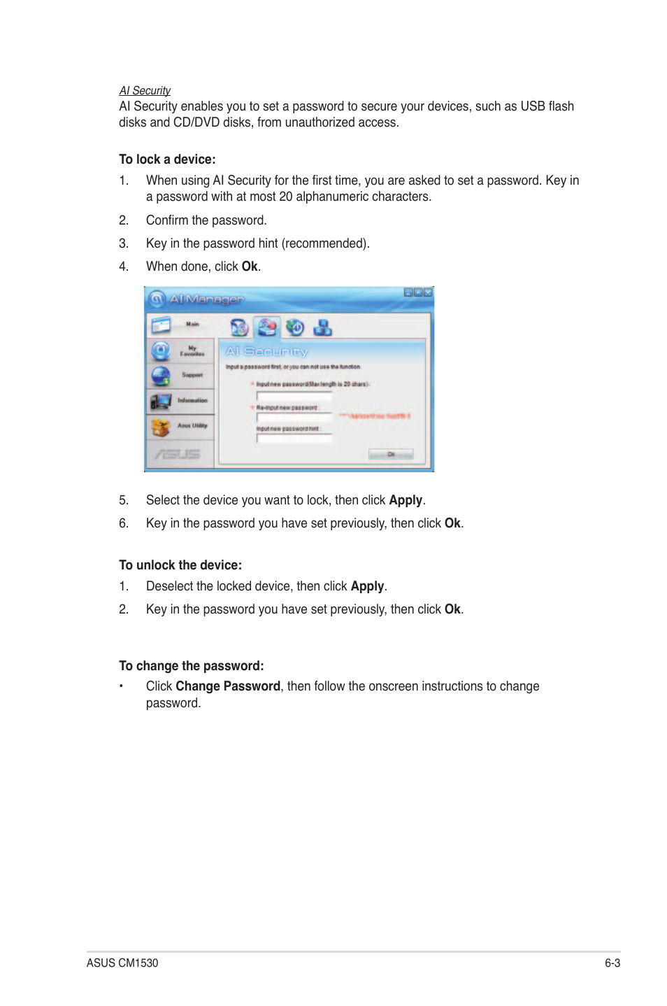 Asus CM1530 User Manual | Page 52 / 67