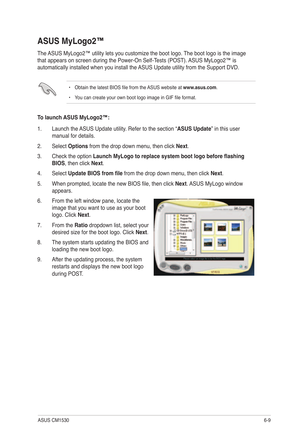 Asus mylogo2 | Asus CM1530 User Manual | Page 58 / 67