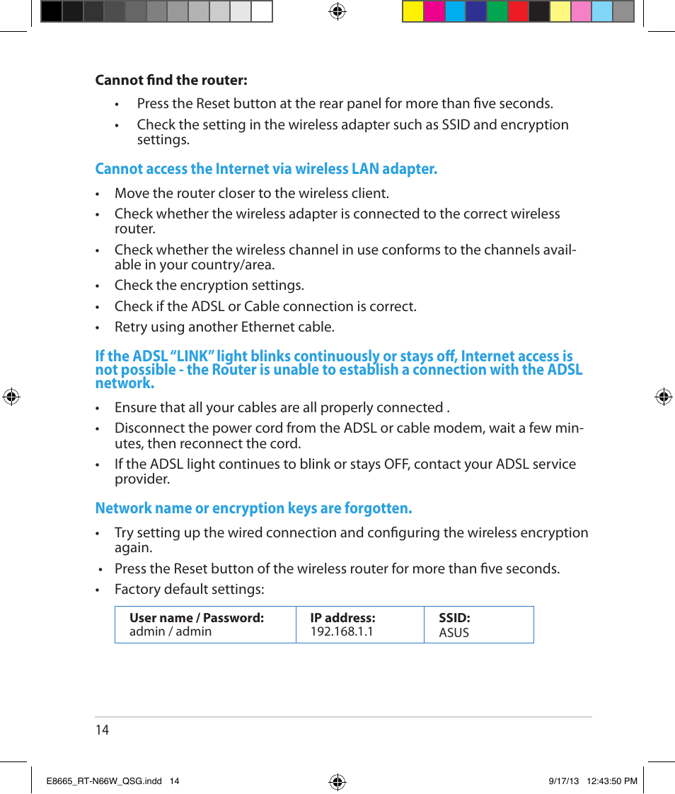 Asus RT-N66W User Manual | Page 14 / 26