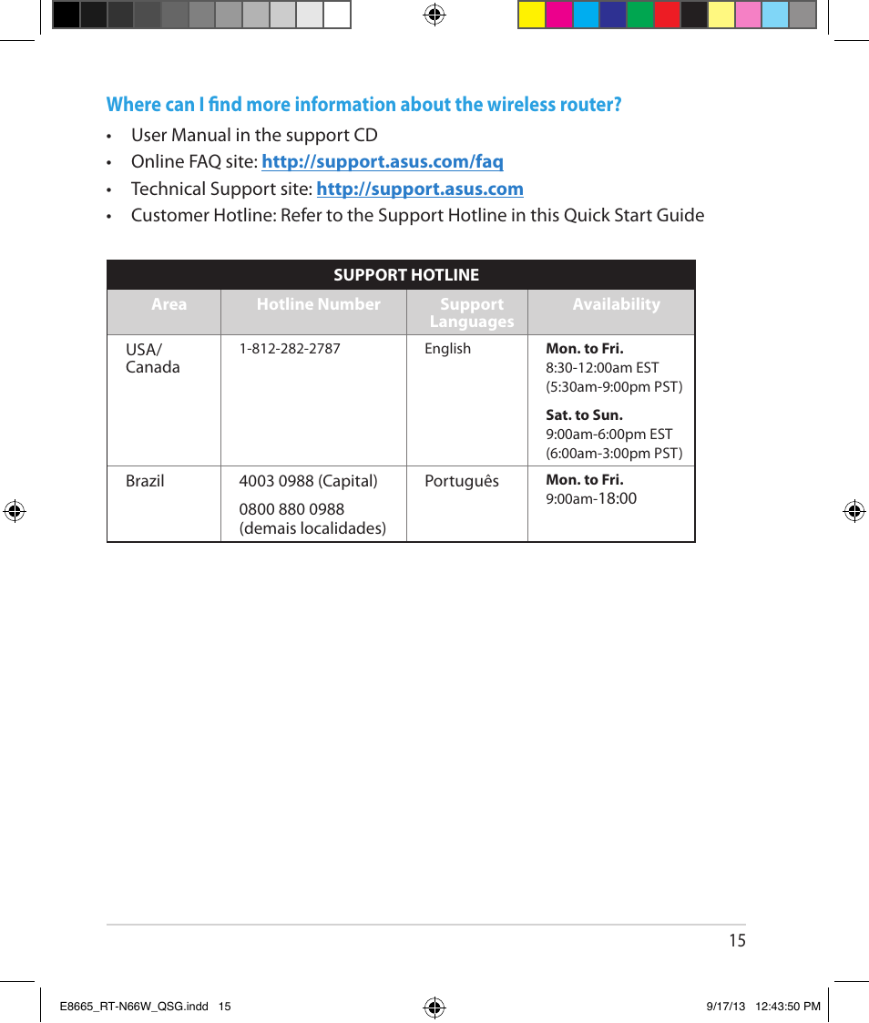 Asus RT-N66W User Manual | Page 15 / 26