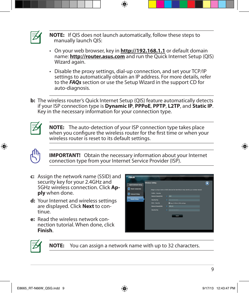 Asus RT-N66W User Manual | Page 9 / 26