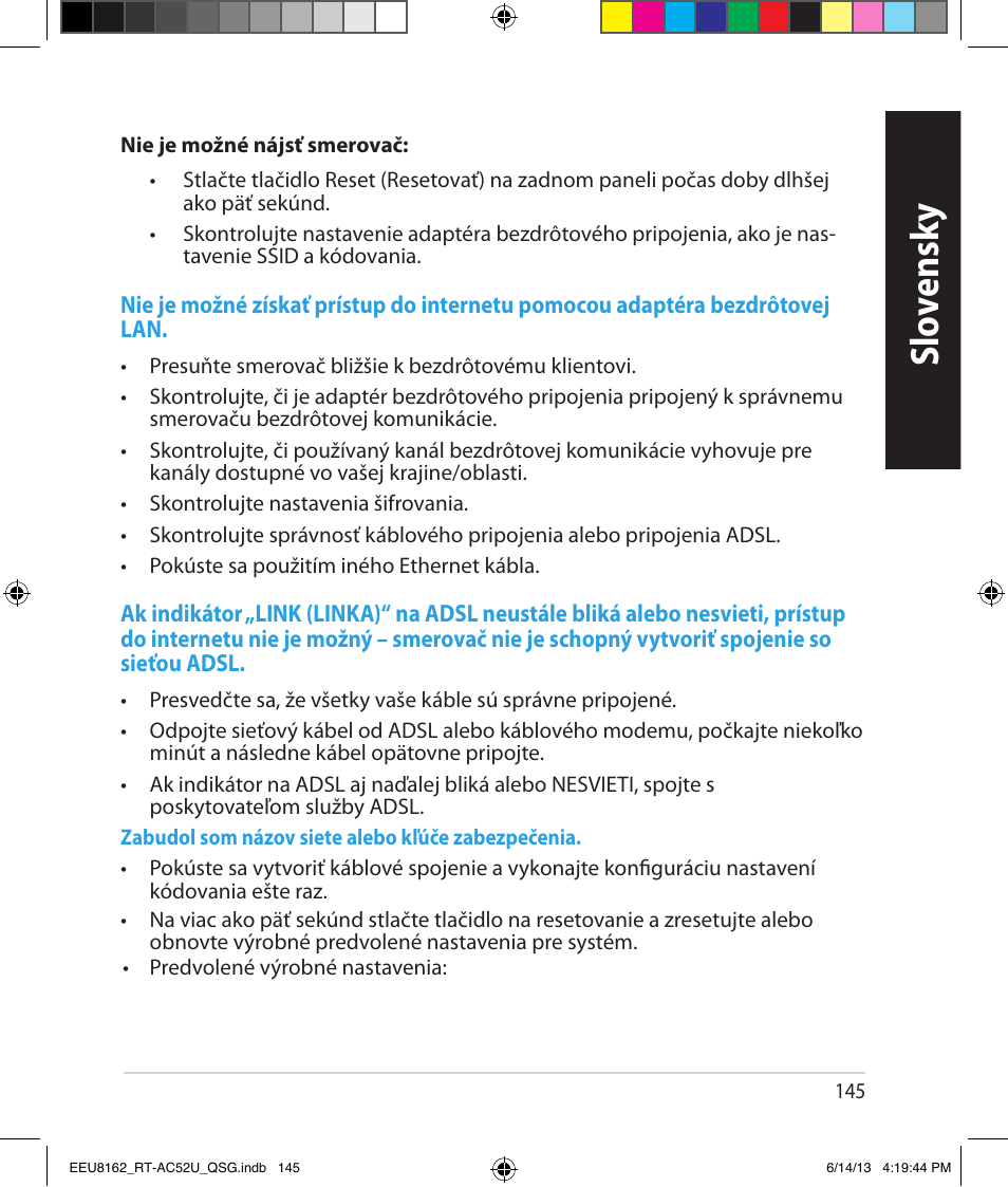 Slo vensk y | Asus RT-AC52U User Manual | Page 142 / 220