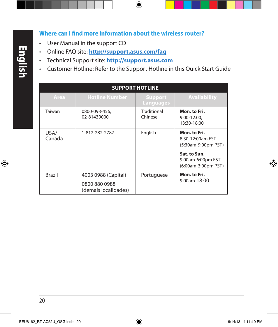 English | Asus RT-AC52U User Manual | Page 17 / 220