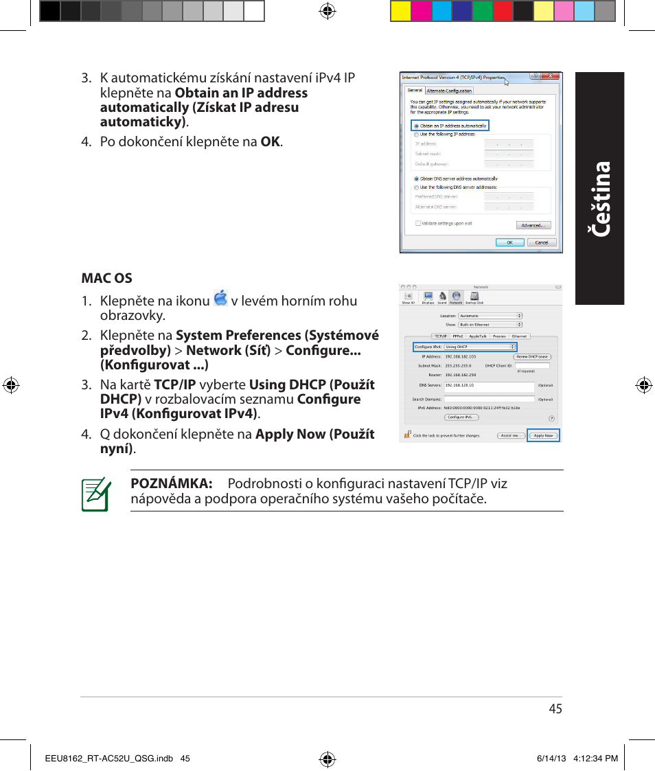 Čeština | Asus RT-AC52U User Manual | Page 42 / 220