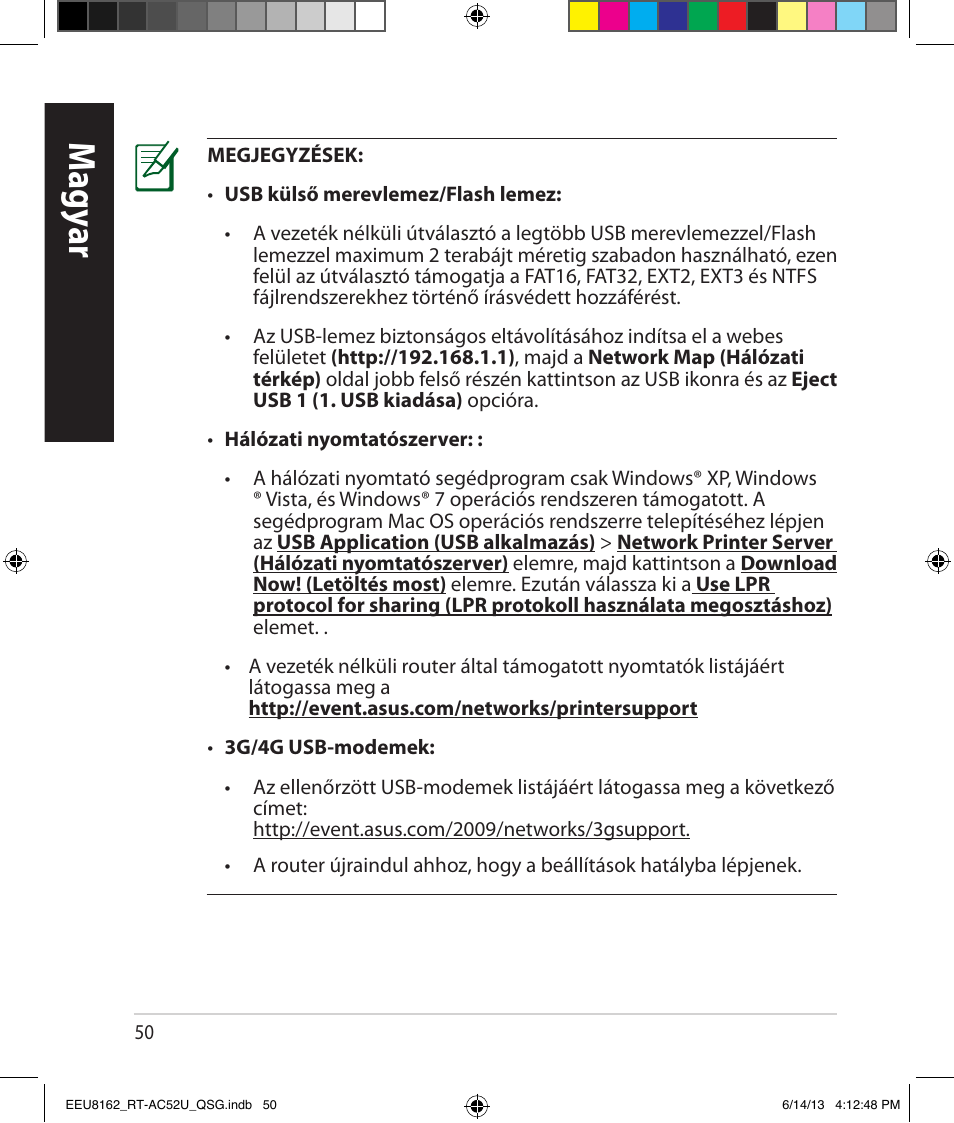 Magy ar | Asus RT-AC52U User Manual | Page 47 / 220