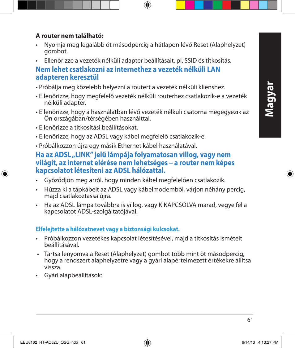 Magy ar | Asus RT-AC52U User Manual | Page 58 / 220