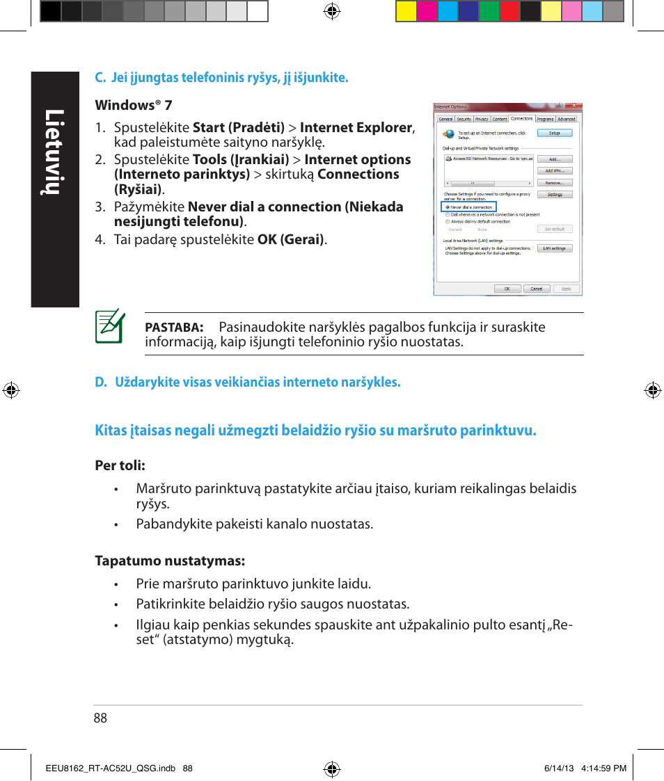 Lietuvių | Asus RT-AC52U User Manual | Page 85 / 220