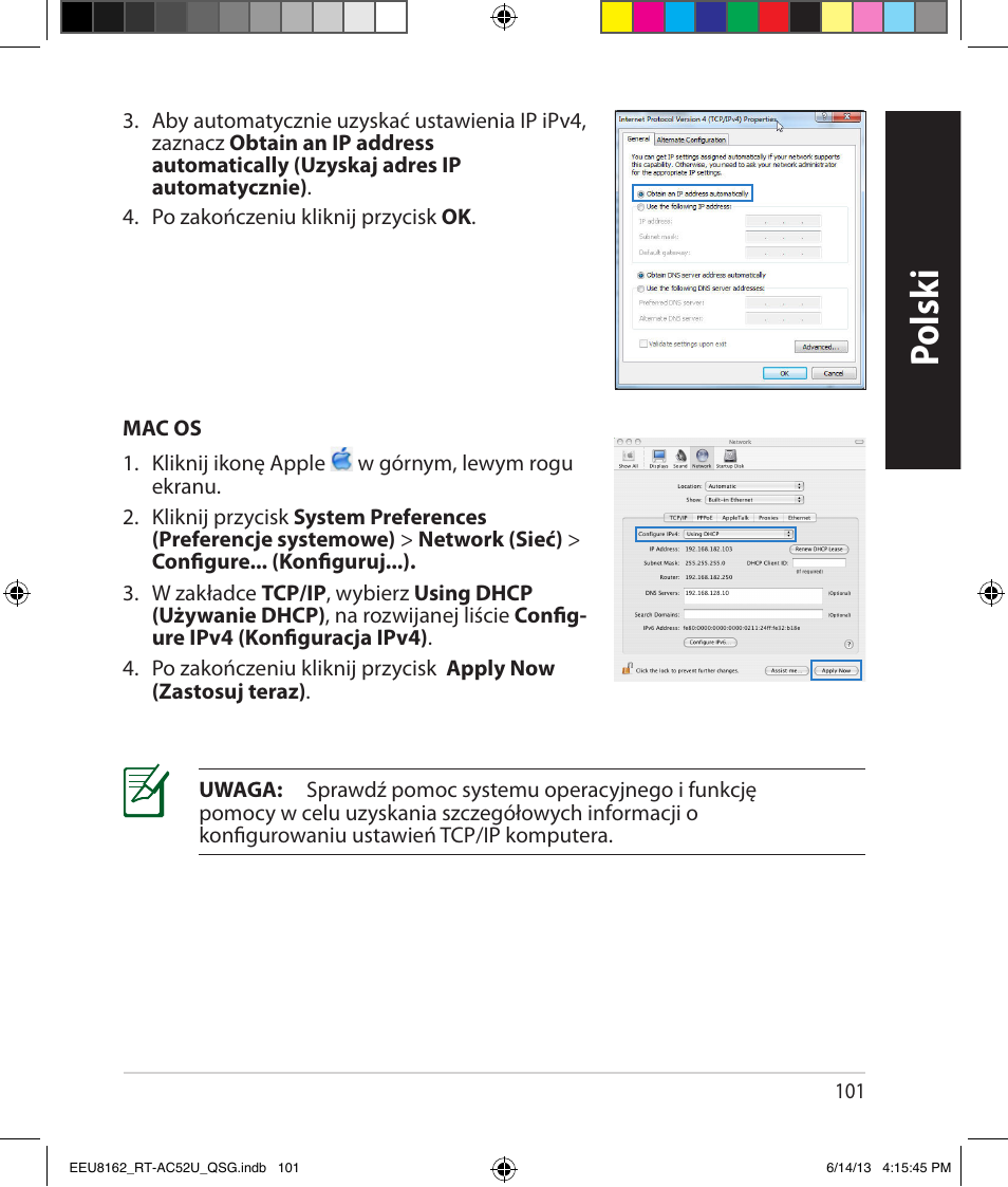 Polsk i | Asus RT-AC52U User Manual | Page 98 / 220