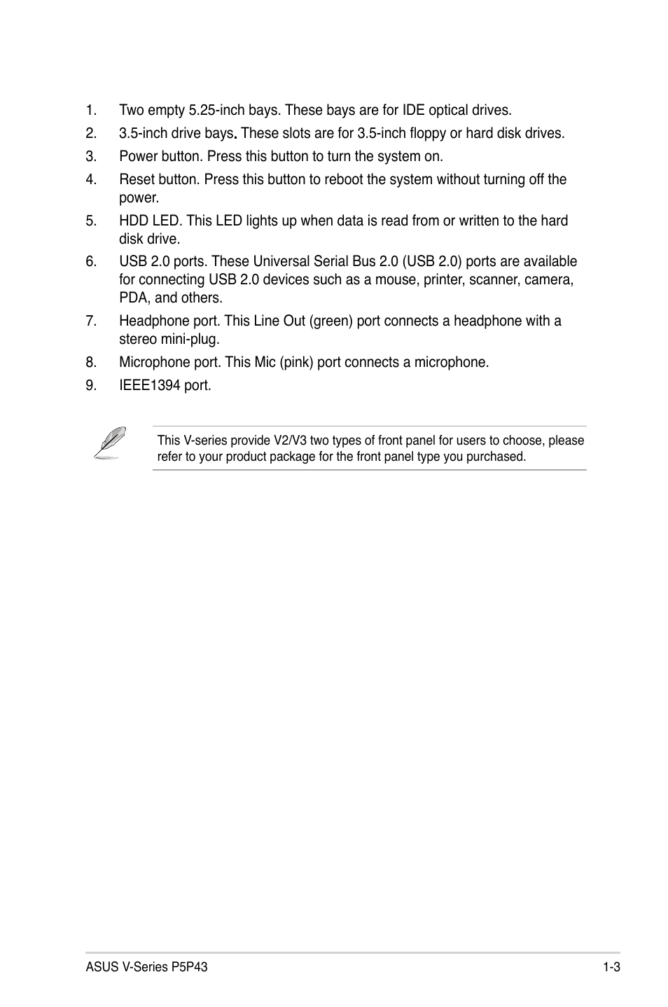 Asus V3-P5P43 User Manual | Page 13 / 114