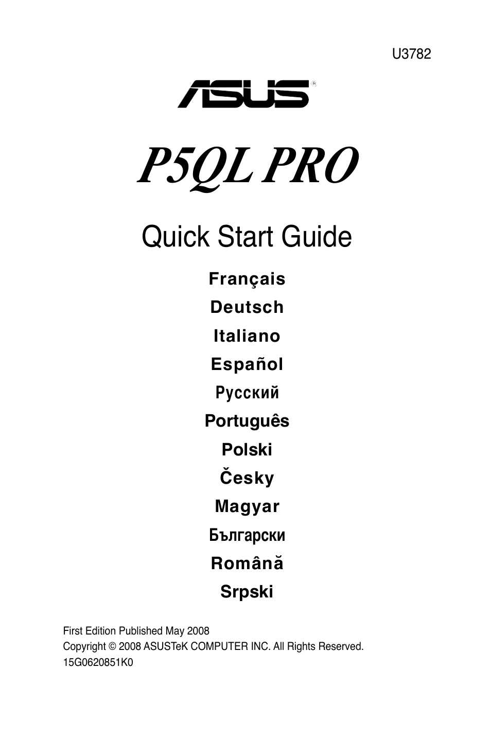 Asus P5QL PRO User Manual | 38 pages