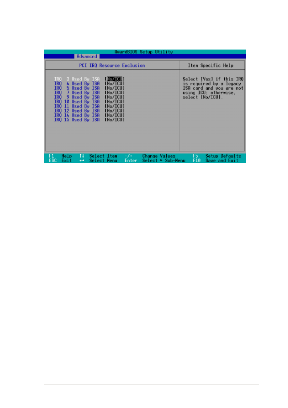 2 pci irq resource exclusion | Asus D700-NIB User Manual | Page 81 / 116