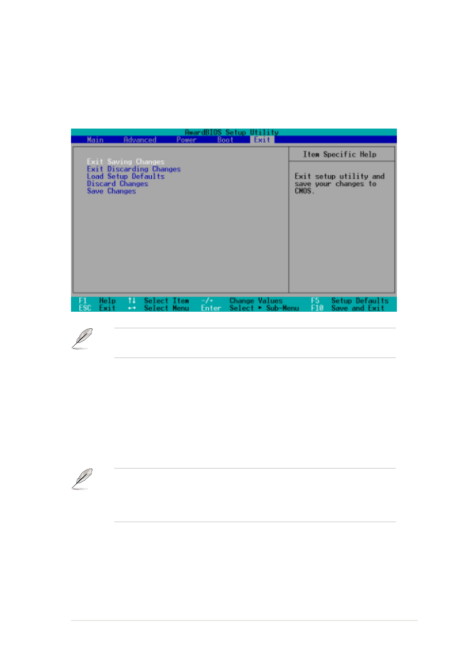 7 exit menu | Asus D700-NIB User Manual | Page 89 / 116